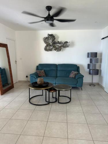 Zona d'estar a Villa Corossol