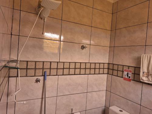 Koupelna v ubytování Hostel My House quartos perto do aeroporto de Guarulhos