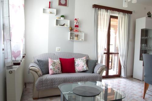 Χώρος καθιστικού στο Apartman SAN