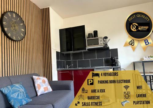 Reve Divin T2 en R/C parking-bagagerie-salle sport-barbecue