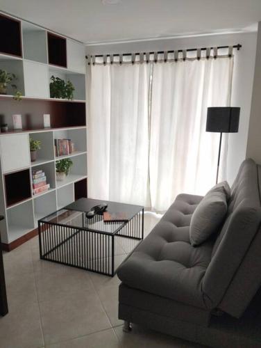 Χώρος καθιστικού στο Crisalida Apartamento