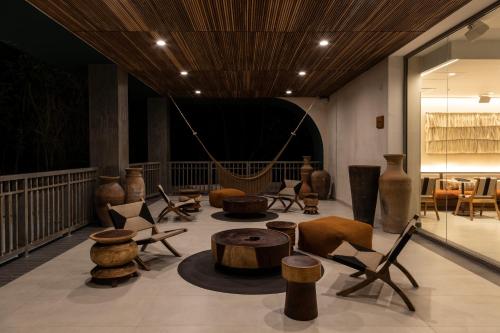 Un lugar para sentarse en Motto By Hilton Tulum