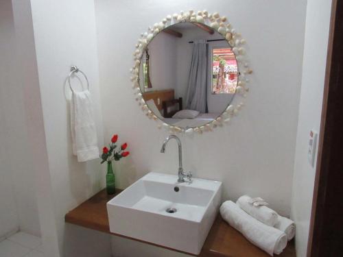 Koupelna v ubytování Pousada Costa corais