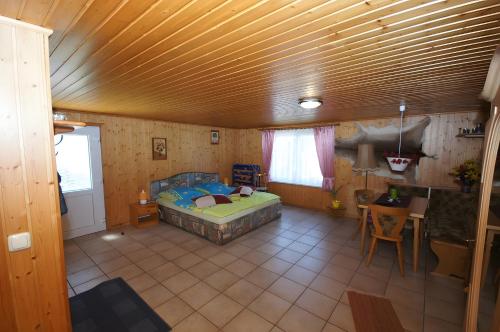 Postel nebo postele na pokoji v ubytování Zum Pferdestall