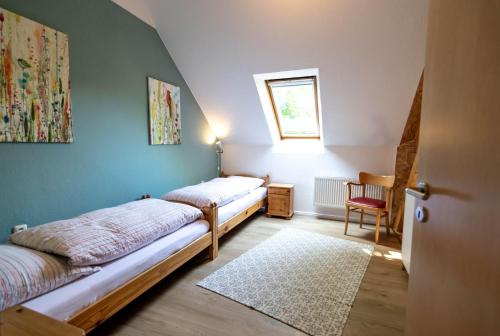 Postel nebo postele na pokoji v ubytování Mohnblume
