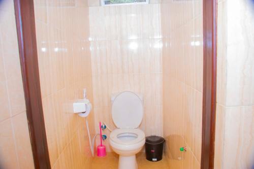 Koupelna v ubytování Shamba Hostel