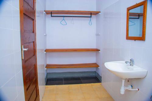 Koupelna v ubytování Shamba Hostel