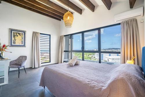 Llit o llits en una habitació de Duplex Zabricot