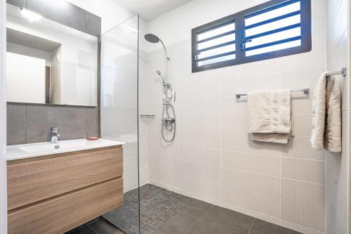 Koupelna v ubytování Duplex Zabricot