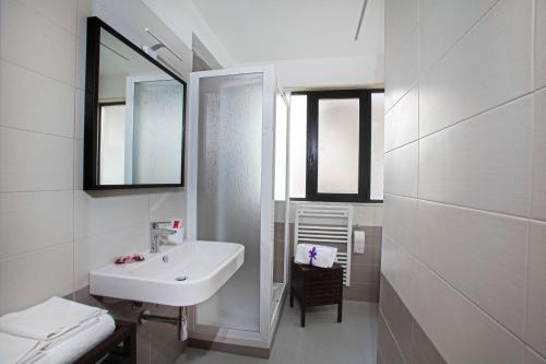 Koupelna v ubytování Hotel Kroma