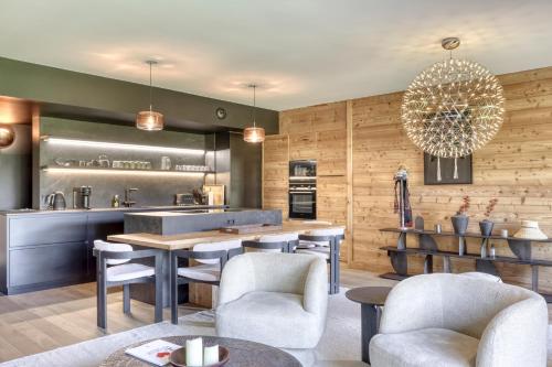 Charmant Appartement au Cœur de Megève avec Jardin privatif