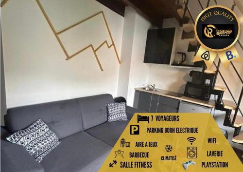 Reve Divin T4 avec parking-barbecue-laverie-bagagerie-salle de sport-aire de jeux-climatisé