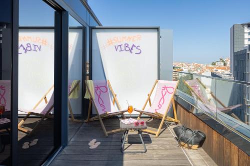 Μπαλκόνι ή βεράντα στο Moxy Lisbon City