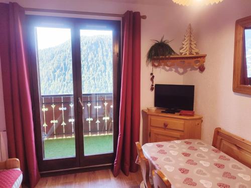 Studio cosy pour 3 avec balcon et parking à Châtel