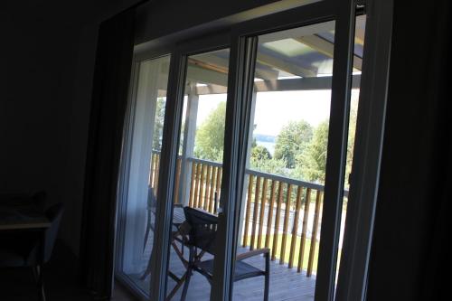 Balkoni atau teres di Flauta Apartamenty Augustów nad Jeziorem Białym