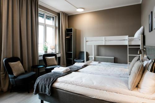Postel nebo postele na pokoji v ubytování My Hostel Lidköping