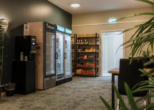 Kuchyň nebo kuchyňský kout v ubytování My Hostel Lidköping