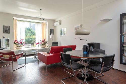 Posezení v ubytování Apartment De Drie Tulpen