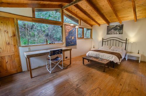 Postel nebo postele na pokoji v ubytování la casa del sol