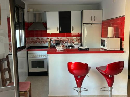 Η κουζίνα ή μικρή κουζίνα στο Apartamento La alberca 1