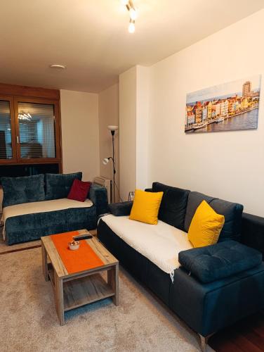 Posezení v ubytování Lux apartment