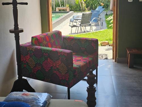 Ruang duduk di Hostel Jai Juquehy