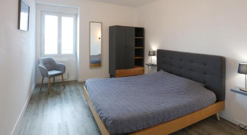 Postel nebo postele na pokoji v ubytování Appartement Quiberon