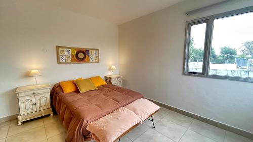Ένα ή περισσότερα κρεβάτια σε δωμάτιο στο Bonita Casa para 4 en Maco