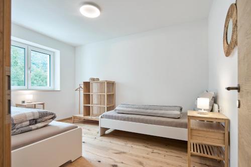 Postel nebo postele na pokoji v ubytování Große Wohnung in Schlanders