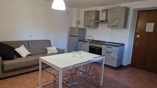 Kuchyň nebo kuchyňský kout v ubytování Campi dei sogni Bobbio