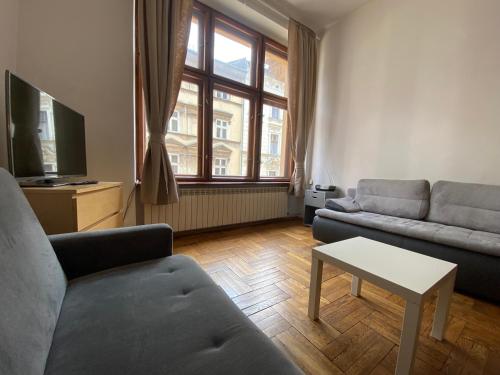 Μια τηλεόραση ή/και κέντρο ψυχαγωγίας στο Apartments Legendary Kraków