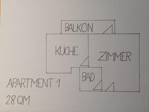 Grundriss der Unterkunft Apart Michaela