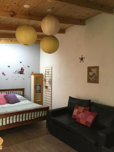 Ένα ή περισσότερα κρεβάτια σε δωμάτιο στο Hotel Hostel Don Moraiz