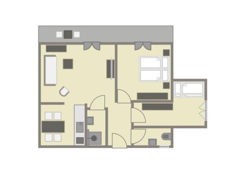 a floor plan of a house at Schittlerhaus in Oberstdorf