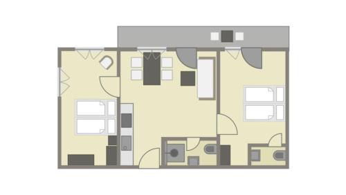 a floor plan of a building illustration at Schittlerhaus in Oberstdorf
