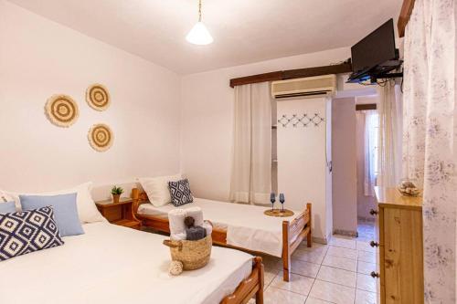 Postel nebo postele na pokoji v ubytování Blue Maraçi 4 - Beach Access, Simple Room