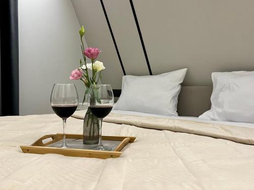 Postel nebo postele na pokoji v ubytování Kelejyan's