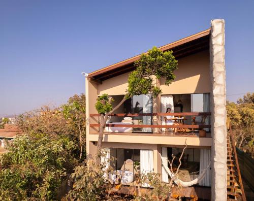 Balkón nebo terasa v ubytování Lofts Lobo Guará
