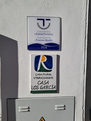 Certifikát, hodnocení, plakát nebo jiný dokument vystavený v ubytování Casa Los García