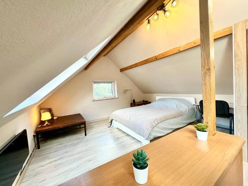 Postel nebo postele na pokoji v ubytování Sweet Home