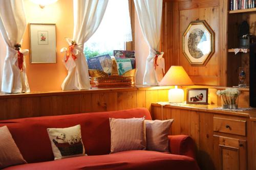 Posezení v ubytování Hotel Garnì Il Cirmolo