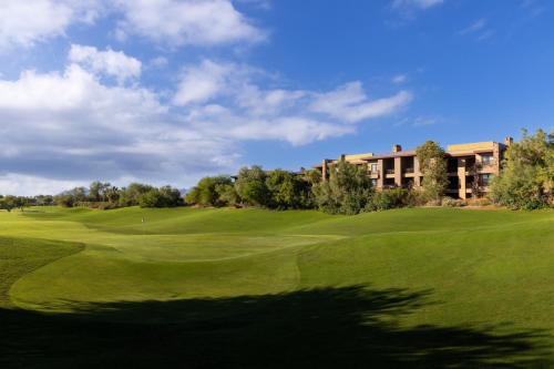 a view of the golf course at a resort at The Westin Desert Willow Villas, Palm Desert in Palm Desert