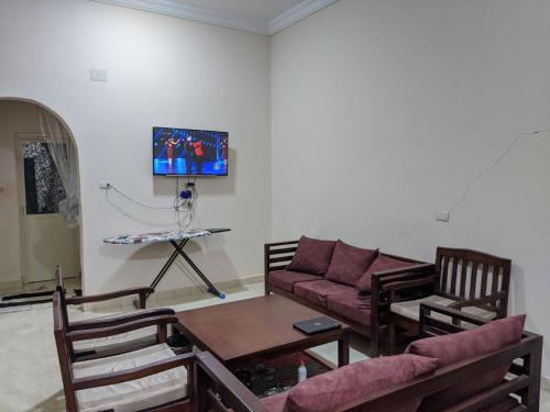 TV a/nebo společenská místnost v ubytování Nabra