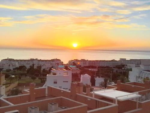 Seaview-lägenhet med stor takterass