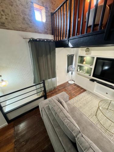 Postel nebo postele na pokoji v ubytování La Maisonnette