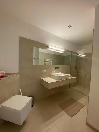 Koupelna v ubytování WS-Appartement