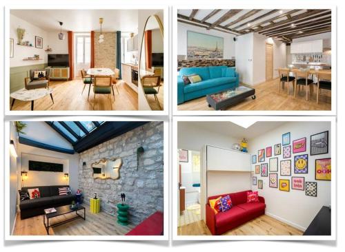 Posezení v ubytování Relais Cocorico - Town House 4 Private Suites, AC Cinema Gym & Sauna