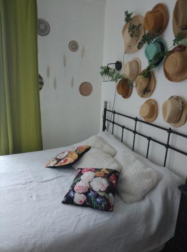 Postel nebo postele na pokoji v ubytování La maison verte
