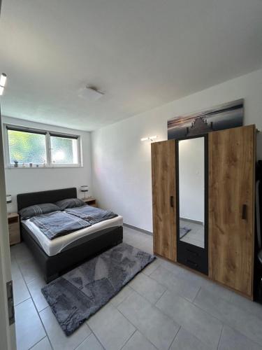 Postel nebo postele na pokoji v ubytování Ferienwohnung in Lochau