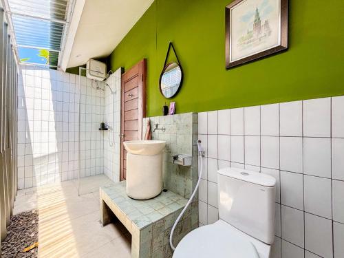 Koupelna v ubytování Locus Coliving